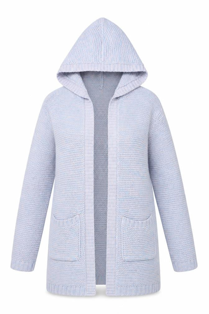 Vero Moda Women’s Multicoloured Hooded Knit Long Cardigan L