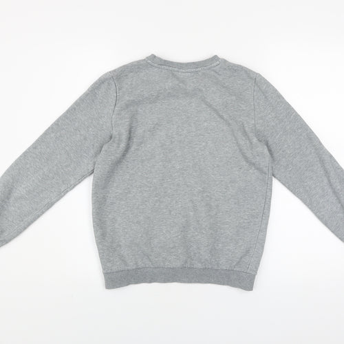 Puma Boys Grey Crew Neck Pullover Sweatshirt Size 11-12 Years