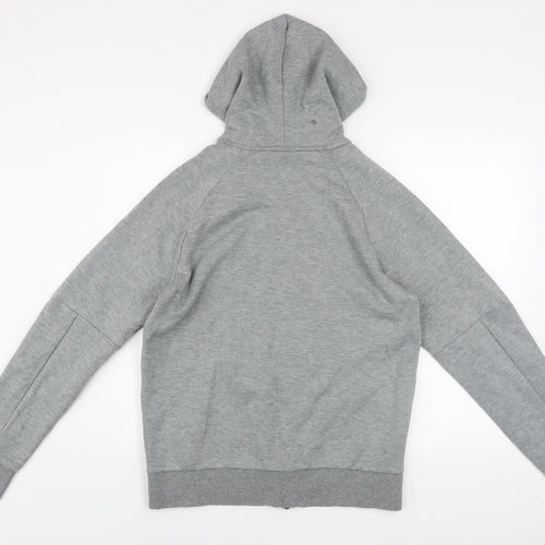 Puma Men's Grey Full Zip Hooded Track Jacket Size M