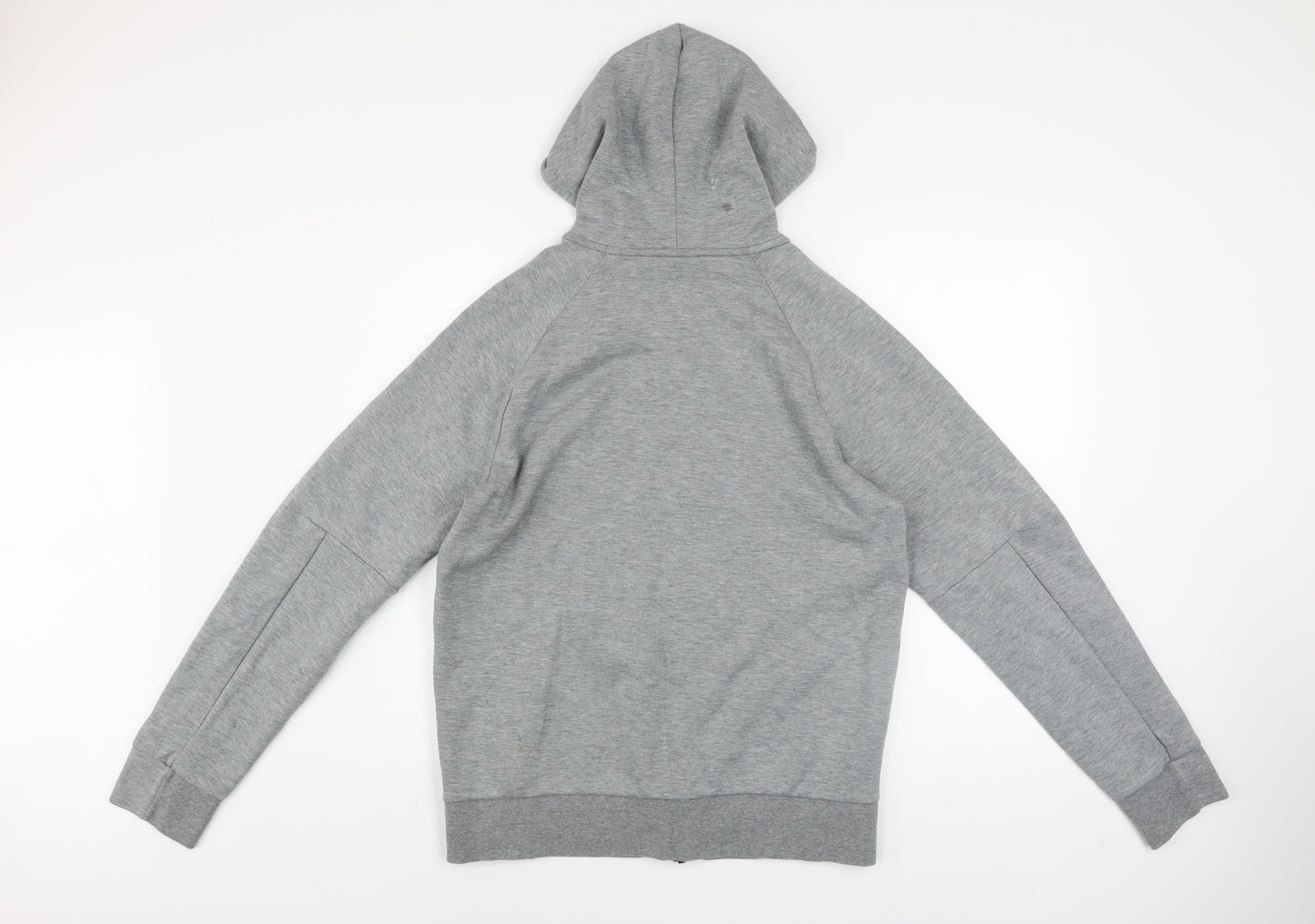 Puma Men's Grey Full Zip Hooded Track Jacket Size M
