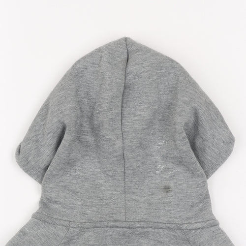 Puma Men's Grey Full Zip Hooded Track Jacket Size M