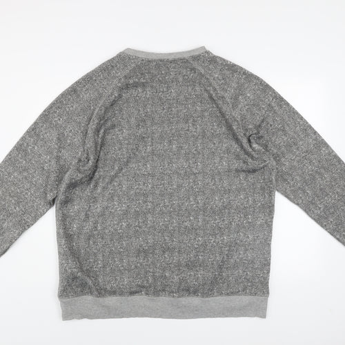 Easy Men's Grey 2XL Pullover Sweatshirt Crew Neck Fleece Top