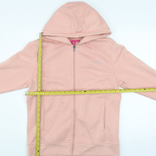 LA Gear Womens Pink Hooded Full Zip Track Jacket Size 14