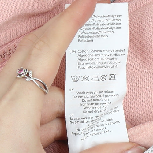 LA Gear Womens Pink Hooded Full Zip Track Jacket Size 14