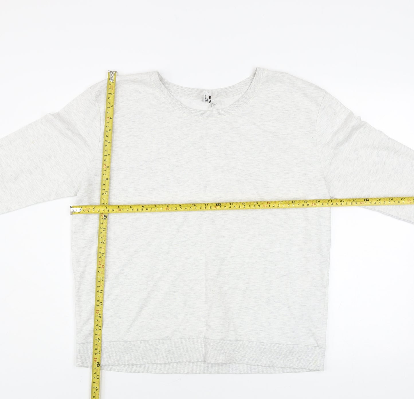 H&M Divided Men’s Grey Crew Neck Long Sleeve Pullover Sweatshirt L