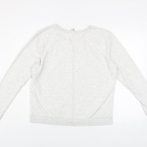 H&M Divided Men’s Grey Crew Neck Long Sleeve Pullover Sweatshirt L