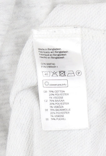 H&M Divided Men’s Grey Crew Neck Long Sleeve Pullover Sweatshirt L