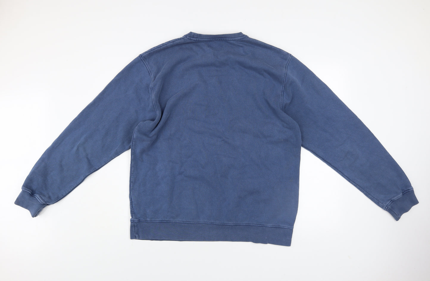 Colorful Standard Men's Blue XL Classic Crew Neck Cotton Sweatshirt