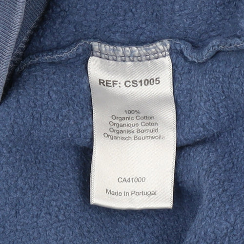 Colorful Standard Men's Blue XL Classic Crew Neck Cotton Sweatshirt