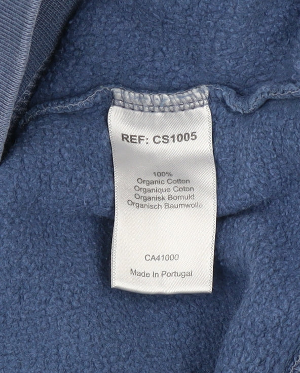 Colorful Standard Men's Blue XL Classic Crew Neck Cotton Sweatshirt