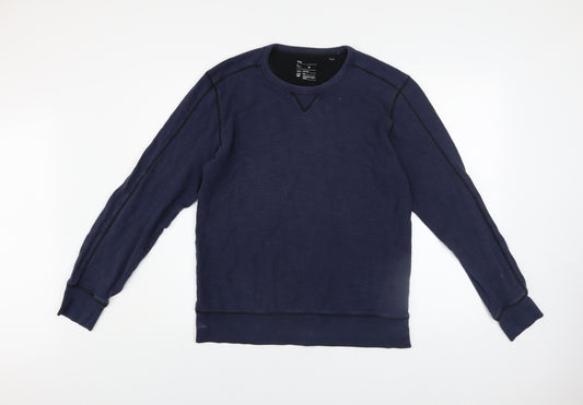 Gap Men’s Blue Cotton Crew Neck Pullover Sweatshirt Size M