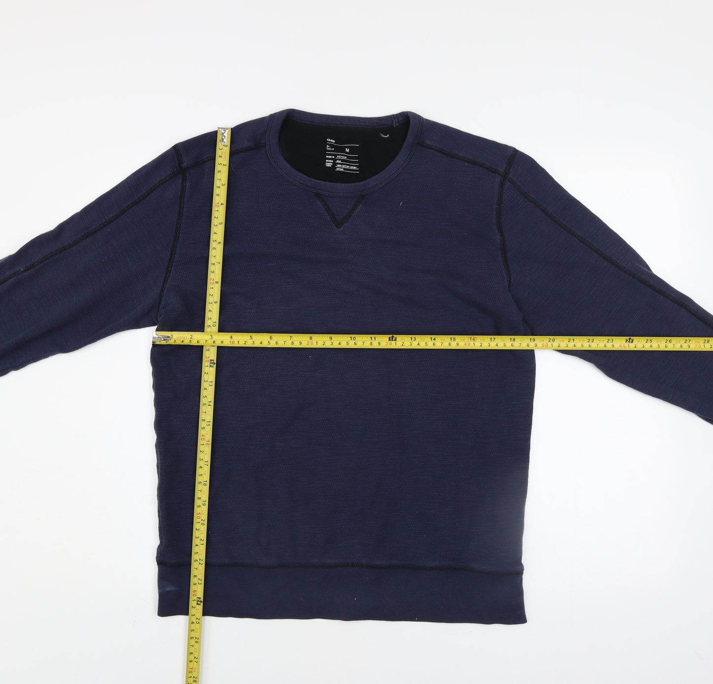 Gap Men’s Blue Cotton Crew Neck Pullover Sweatshirt Size M