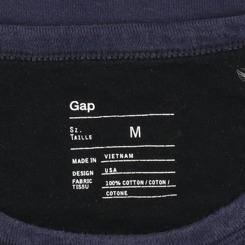 Gap Men’s Blue Cotton Crew Neck Pullover Sweatshirt Size M