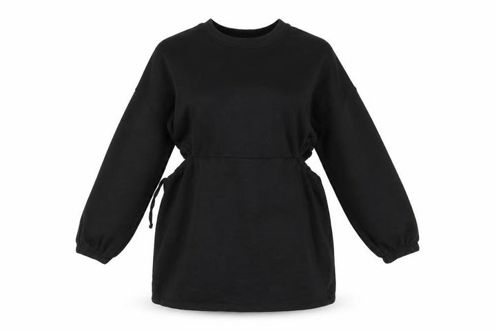 Nasty Gal Women’s Black T-Shirt Dress Size 8 Long Sleeve Casual Jersey