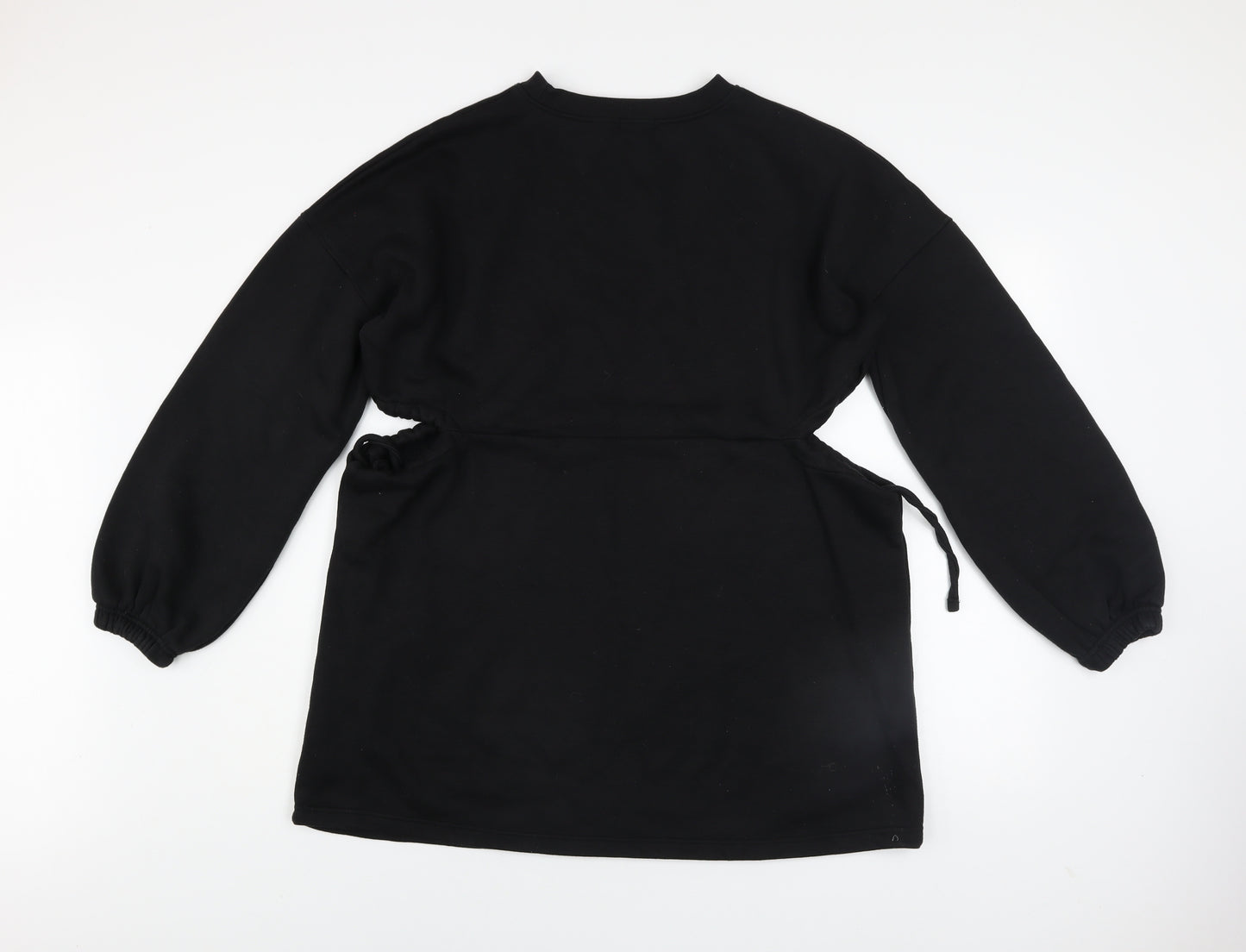 Nasty Gal Women’s Black T-Shirt Dress Size 8 Long Sleeve Casual Jersey