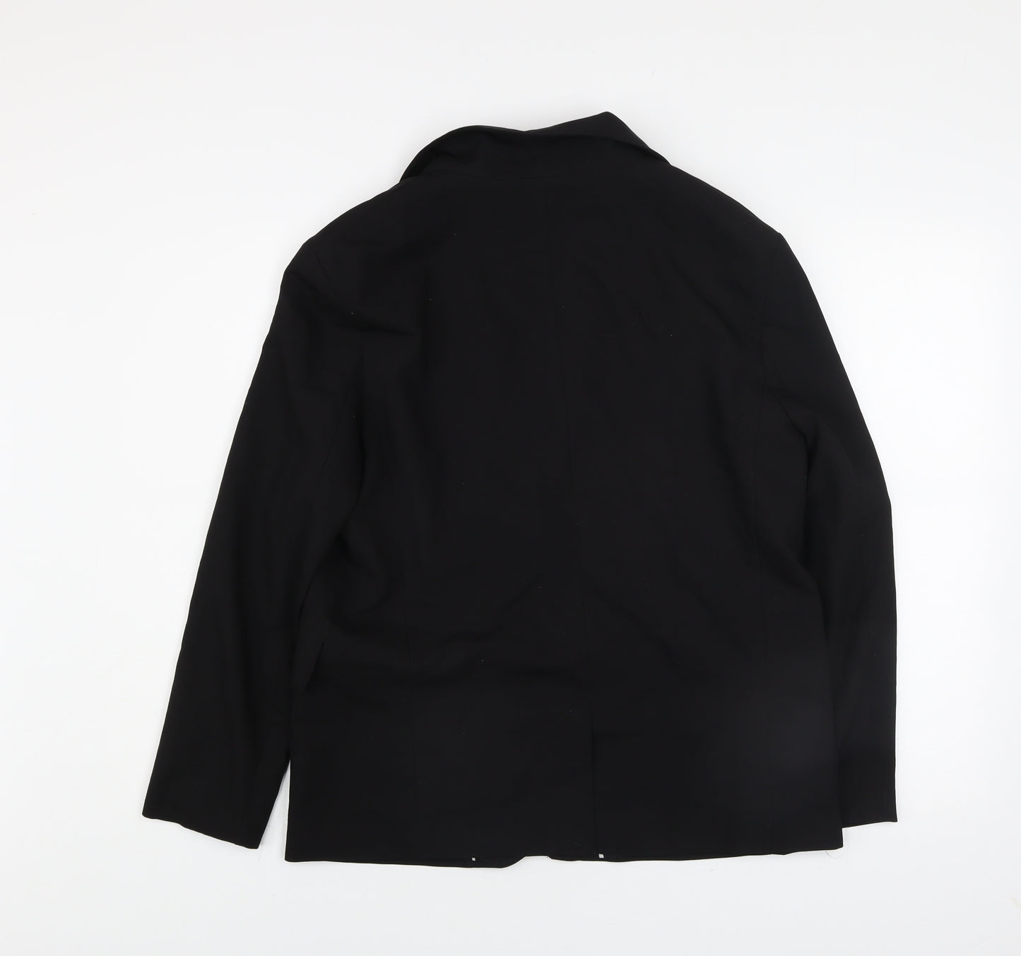 Bershka Womens Black Regular Fit Single-Breasted Blazer M