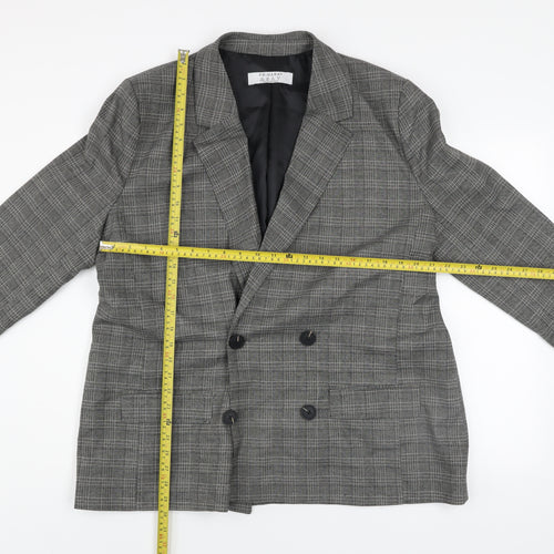 Primark Women’s Grey Check Blazer Size 20 Regular Fit