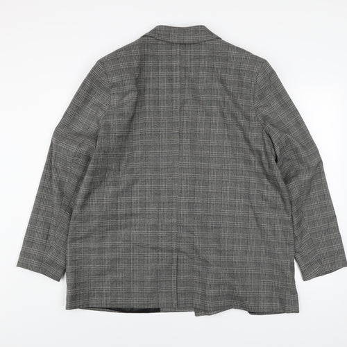 Primark Women’s Grey Check Blazer Size 20 Regular Fit