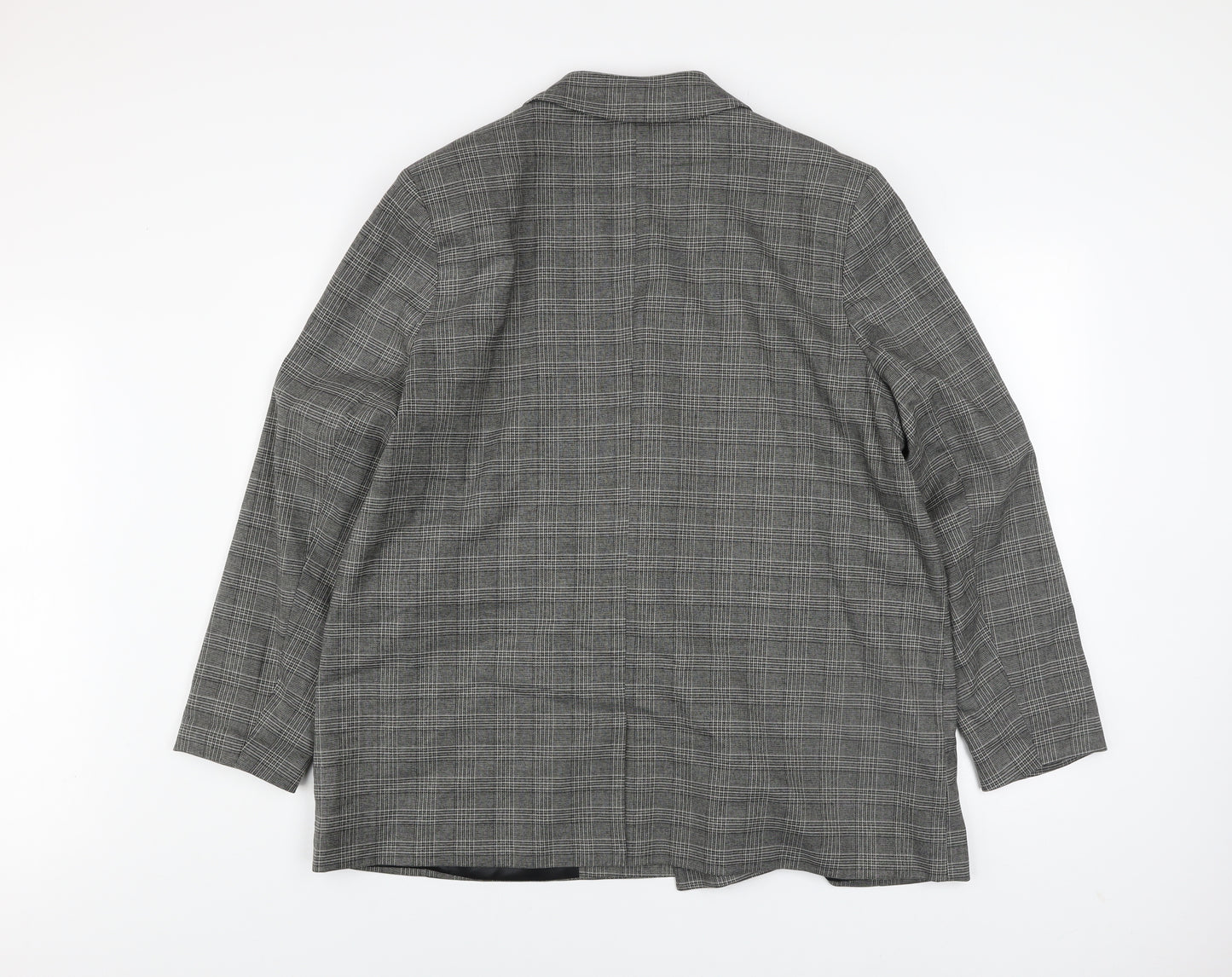 Primark Women’s Grey Check Blazer Size 20 Regular Fit