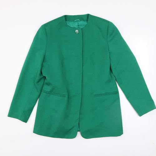 Hamells Women's Green Blazer Size 12 Lined Formal Jacket
