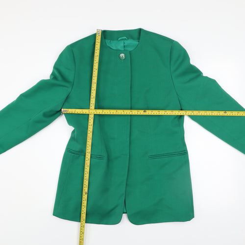 Hamells Women's Green Blazer Size 12 Lined Formal Jacket