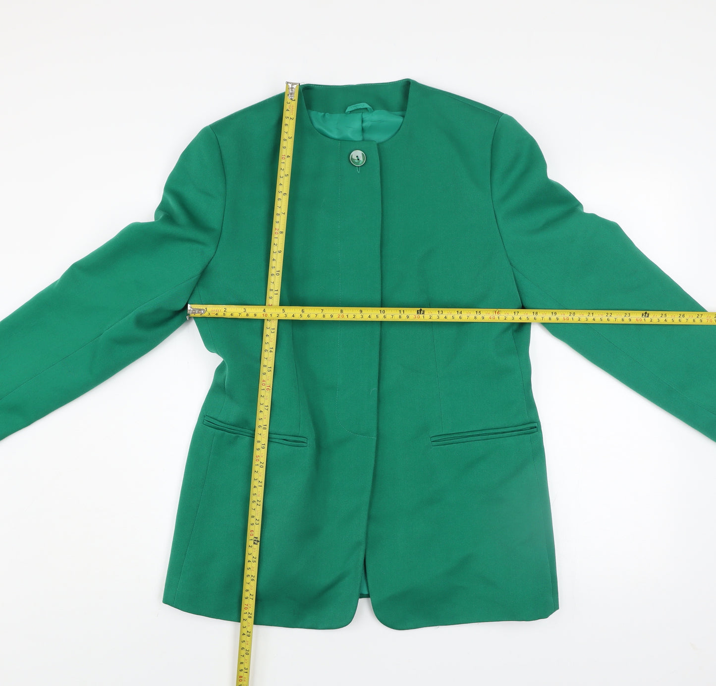 Hamells Women's Green Blazer Size 12 Lined Formal Jacket