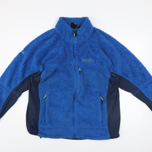 TOG24 Men's Blue 2XL Fleece Full Zip Outdoor Jacket