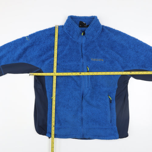 TOG24 Men's Blue 2XL Fleece Full Zip Outdoor Jacket