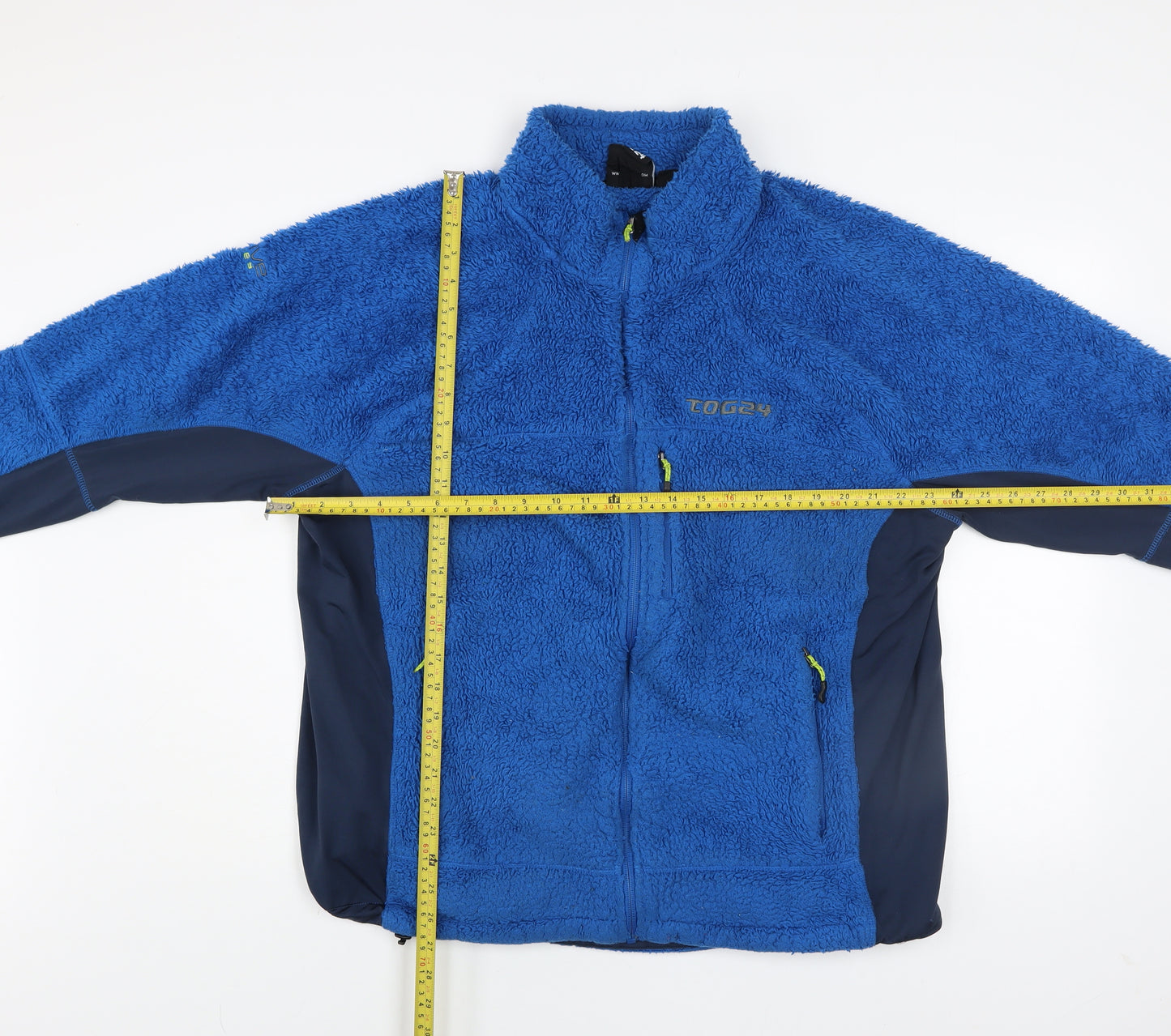 TOG24 Men's Blue 2XL Fleece Full Zip Outdoor Jacket