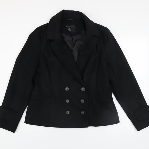 Dorothy Perkins Women's Black Size 14 Blazer Jacket