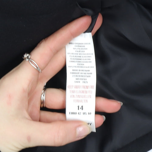Dorothy Perkins Women's Black Size 14 Blazer Jacket