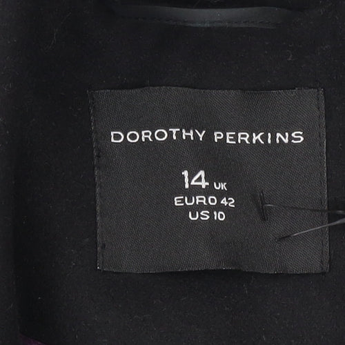Dorothy Perkins Women's Black Size 14 Blazer Jacket
