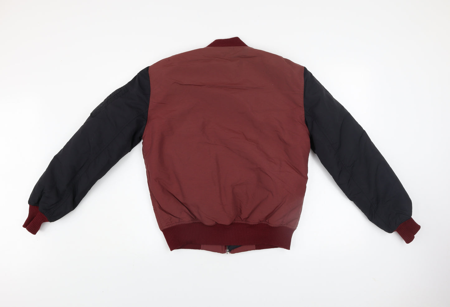 Dr Martens Men's Red Bomber Jacket XS Full Zip Cotton Lined