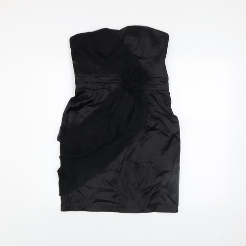ASOS Women’s Black Strapless Bodycon Party Dress Size 12