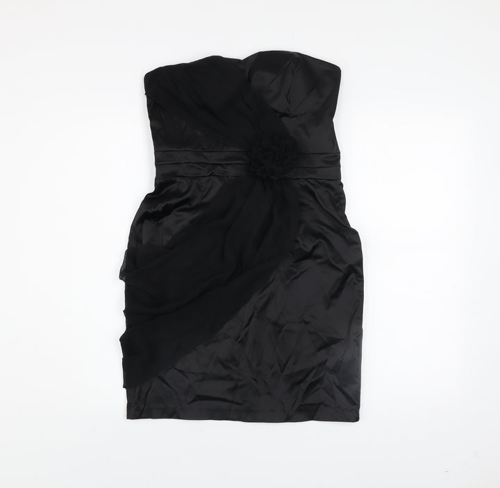 ASOS Women’s Black Strapless Bodycon Party Dress Size 12