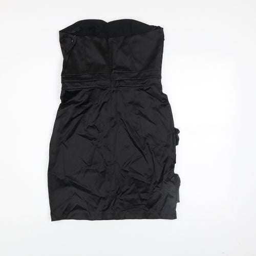 ASOS Women’s Black Strapless Bodycon Party Dress Size 12