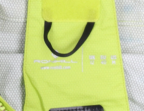 Ronhill Women's Green Windbreaker Jacket Size 12 Hooded Lightweight Outdoor