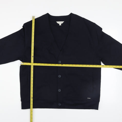Marks and Spencer Autograph Men's Black Cotton Cardigan L