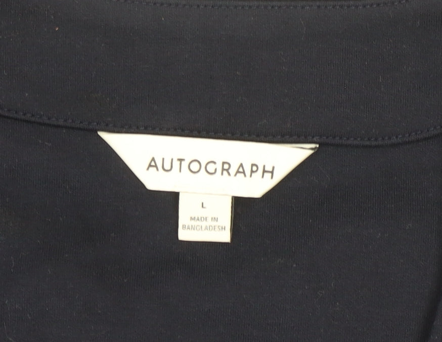 Marks and Spencer Autograph Men's Black Cotton Cardigan L