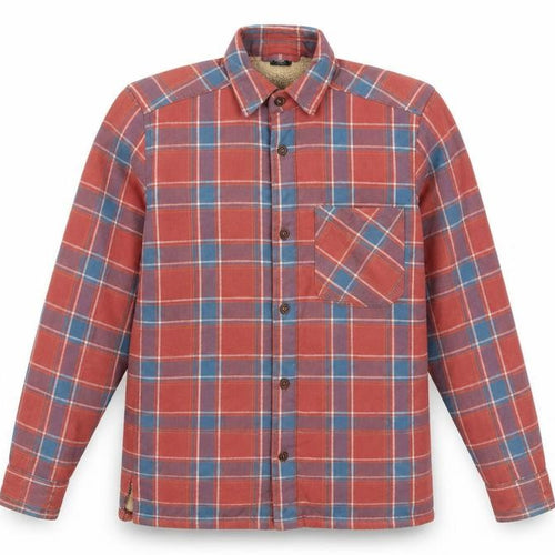 Cotton Traders Men's Terracotta Check Flannel Shirt XS Long Sleeve