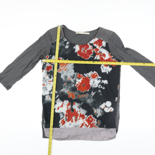 Passport Womens Multicoloured Floral Tunic Blouse Size 12