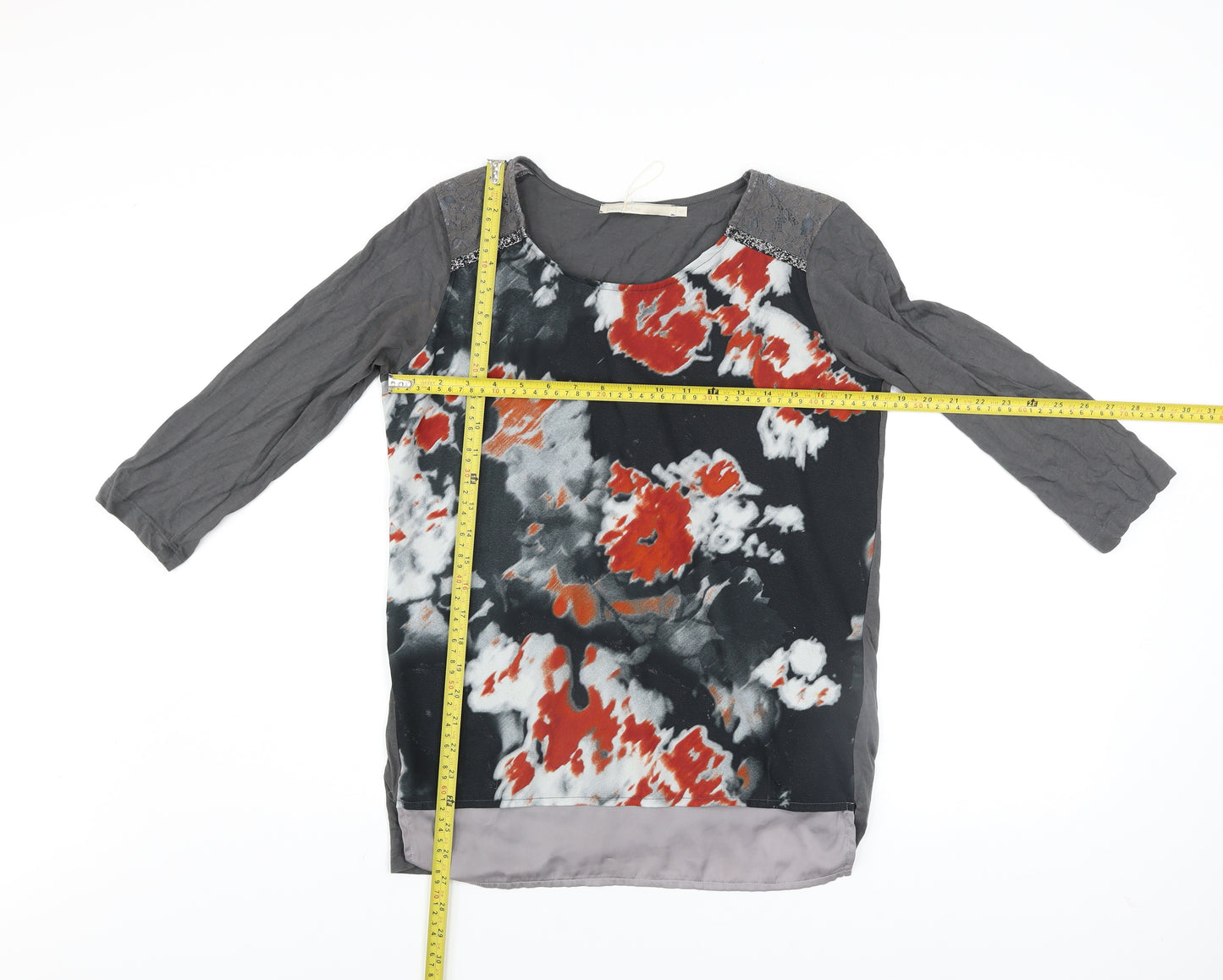 Passport Womens Multicoloured Floral Tunic Blouse Size 12