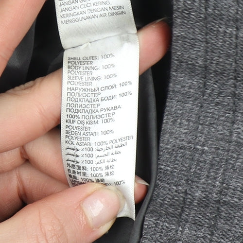 Rocha John Rocha Men's Grey Mid-Length Overcoat M Classic Workwear Style