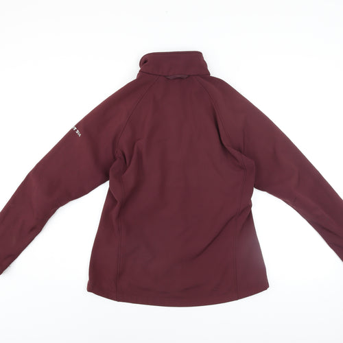 Regatta Women Purple Softshell Outdoor Jacket UK 12 Full Zip Windproof