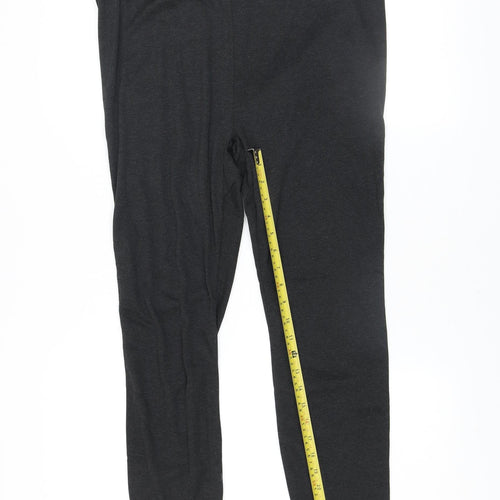 Wedze Womens Black 2XL Fleece Lined Leggings Winter Ski Warm Activewear