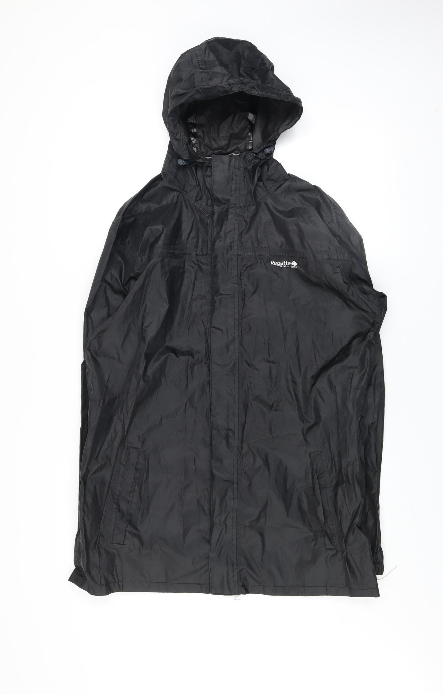 Regatta Men's Black Waterproof Lightweight Rain Jacket L