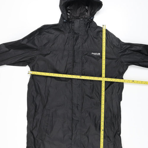 Regatta Men's Black Waterproof Lightweight Rain Jacket L