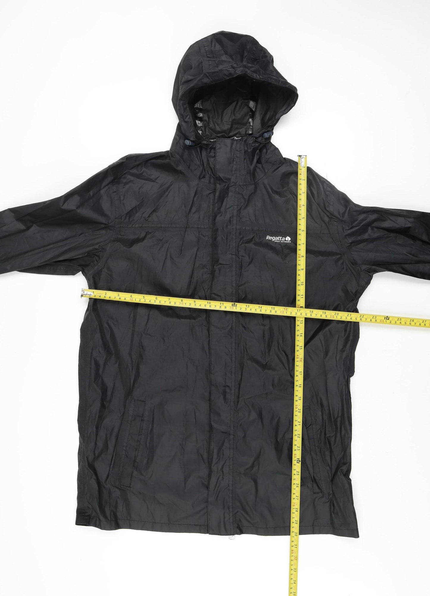 Regatta Men's Black Waterproof Lightweight Rain Jacket L