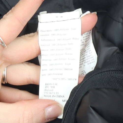 Regatta Men's Black Waterproof Lightweight Rain Jacket L