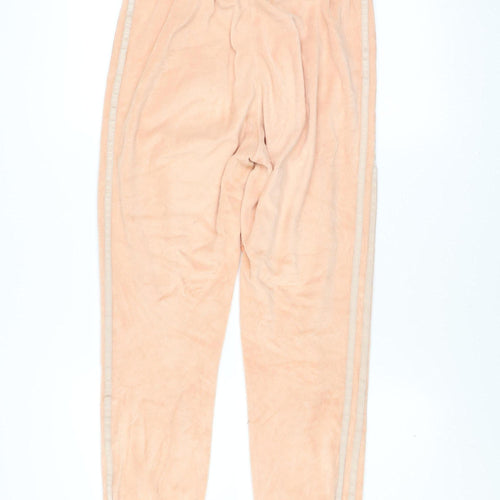 adidas Women's Peach Velour Jogger Trousers Size 8